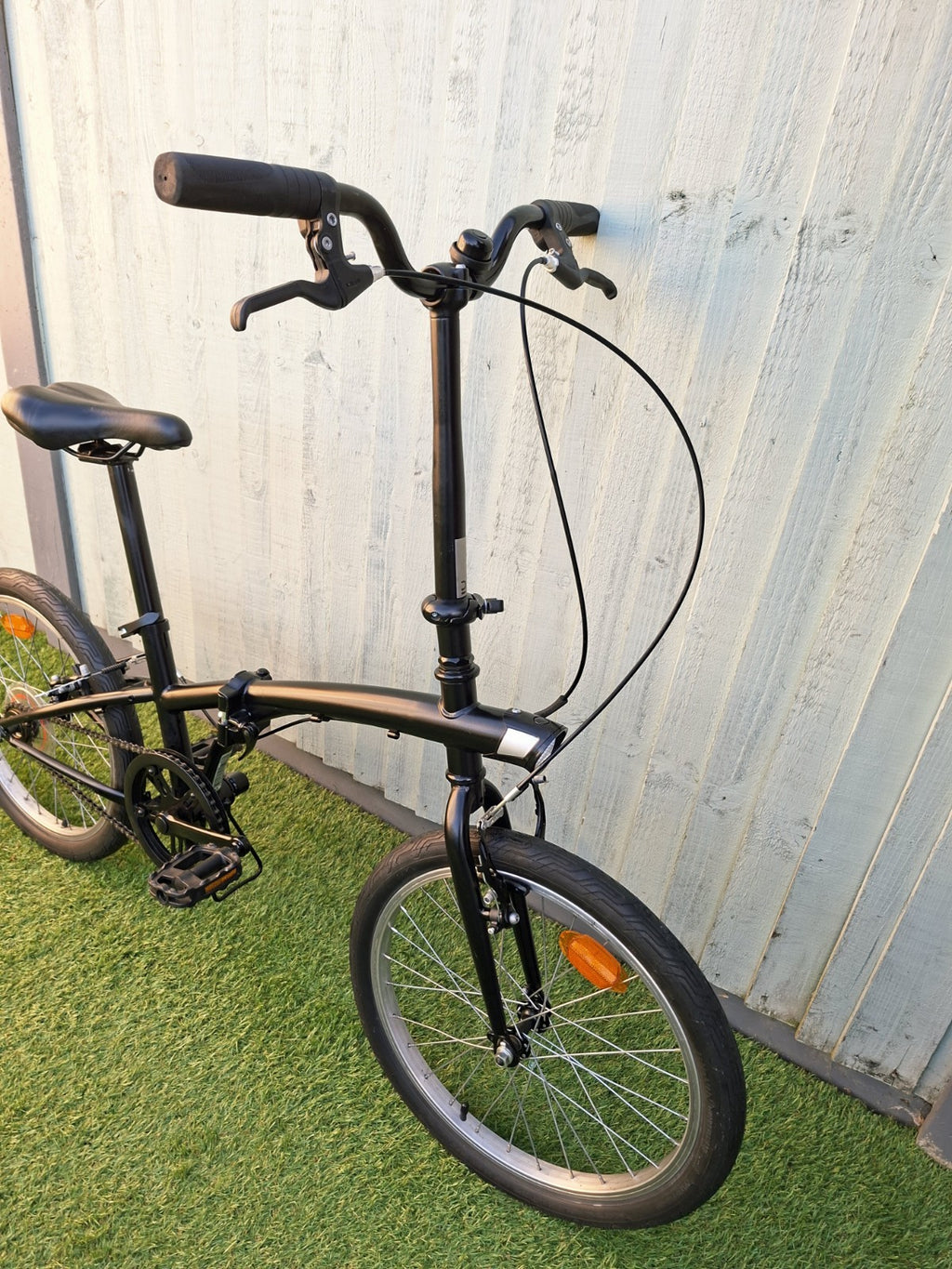 Oxylane 100 Black Folding Bicycle Single Speed