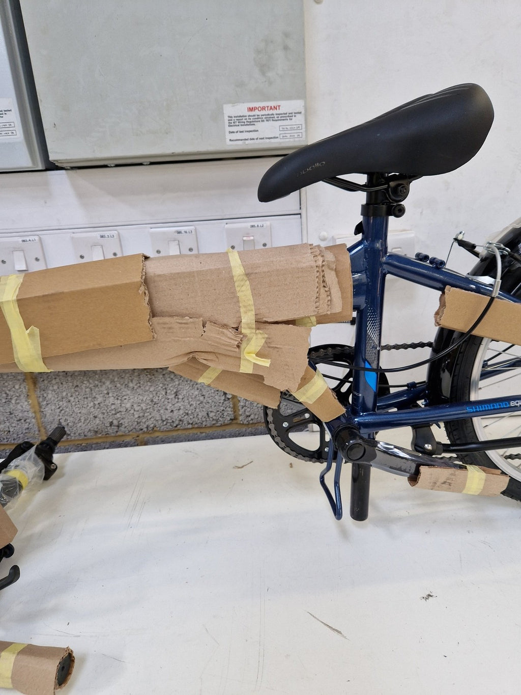 Apollo Transport Compact Folding 20" Wheels Steel 6-Speed Bike - Navy [Marked]