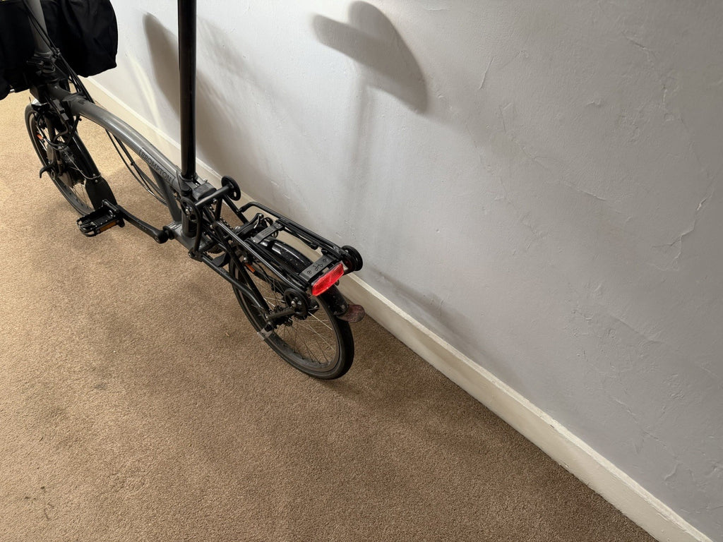 Brompton P Line electric 4 speed (rare H Bar) Storm Grey. Pick up London / Derby