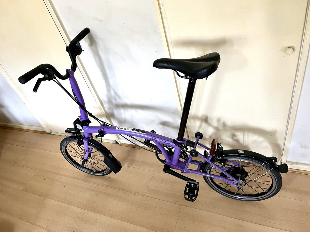 Brompton C Line Explore, 6-Speed, Pop Lilac, Black Ed, 2025 Mid, EXC COND