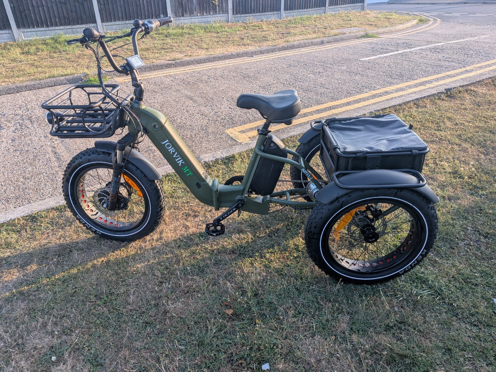 Jorvik JMT11-7 Dual Battery 'E' Folding Tricycle ,Trike,EX-DISPLAY, Delivery Pos