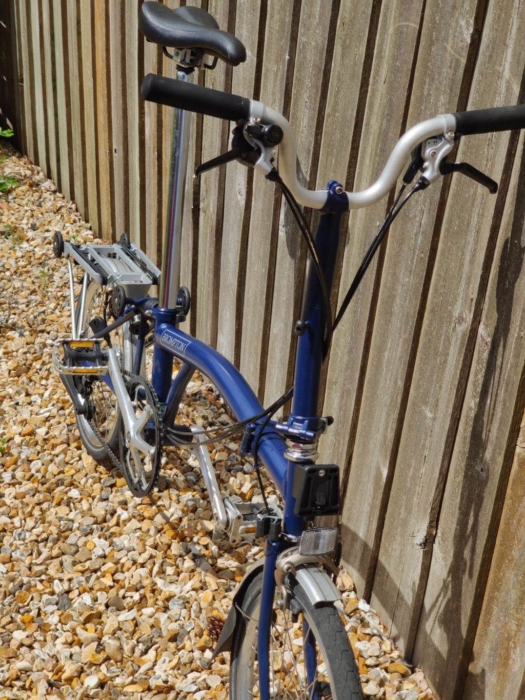 Brompton M6R 2017 Folding Bike - Navy 6 Speed w Rear Rack - Good Working Order