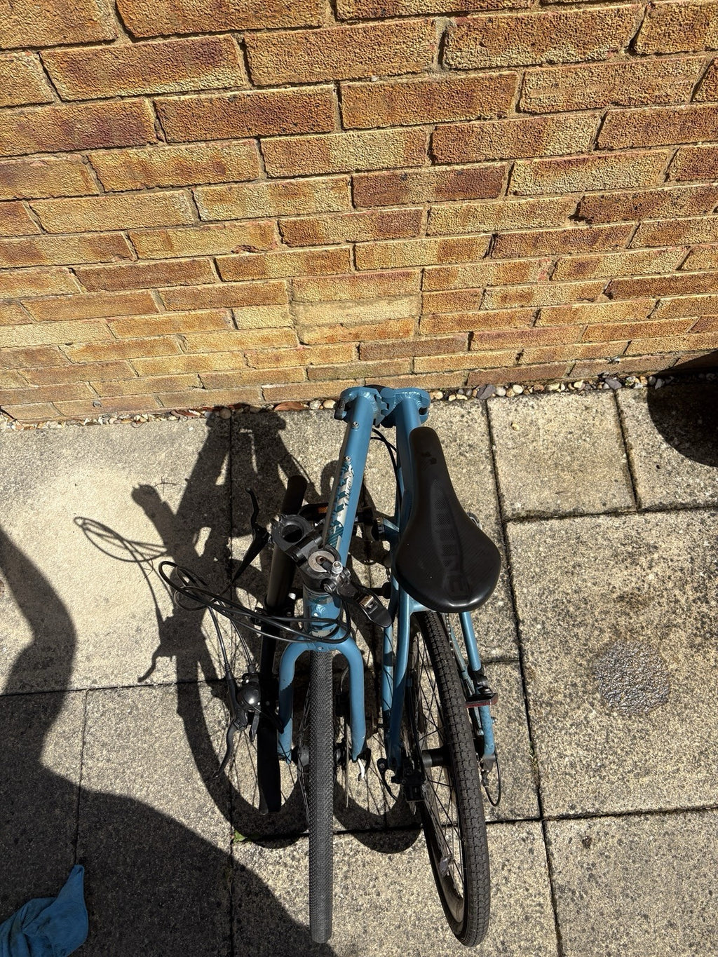 Carrera Intercity 20in Folding Bike Blue/Black, Mechanical Disc, Derailleur