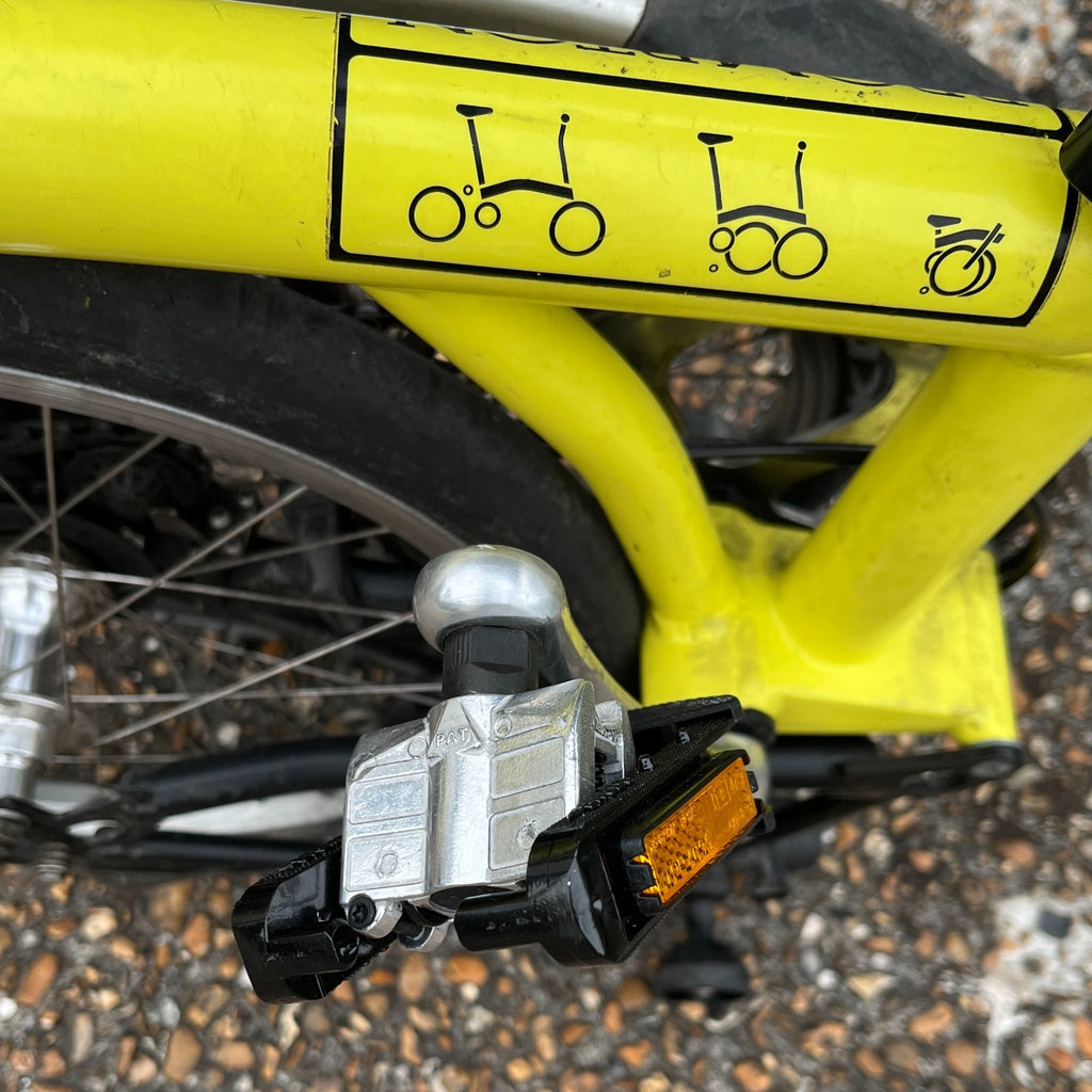 Brompton S2L folding bike yellow / black good condition