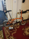 Brompton S3L Folding Bike 3-Speed, Orange