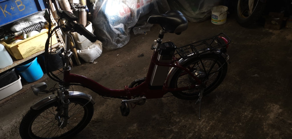 PRO-RIDER 20in E-Folding Bike 250W 36V 25km/h red