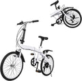 20” Folding Bike Lightweight Aluminum Frame 6-Speed Adjustable City Ride
