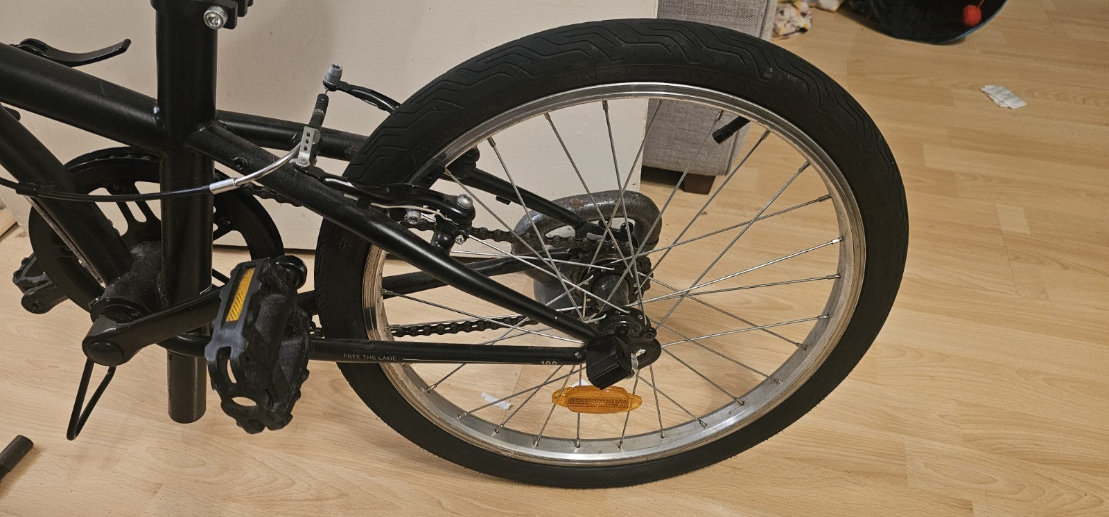 Decathlon Oxylane 100 Folding Commuter Bicycle Black