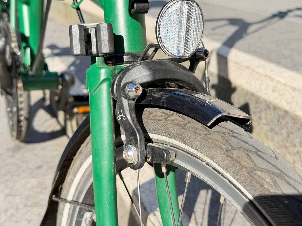 Brompton Folding Bike - Racing Green - M Bar 2 Speed With Rear Rack & Mudguards