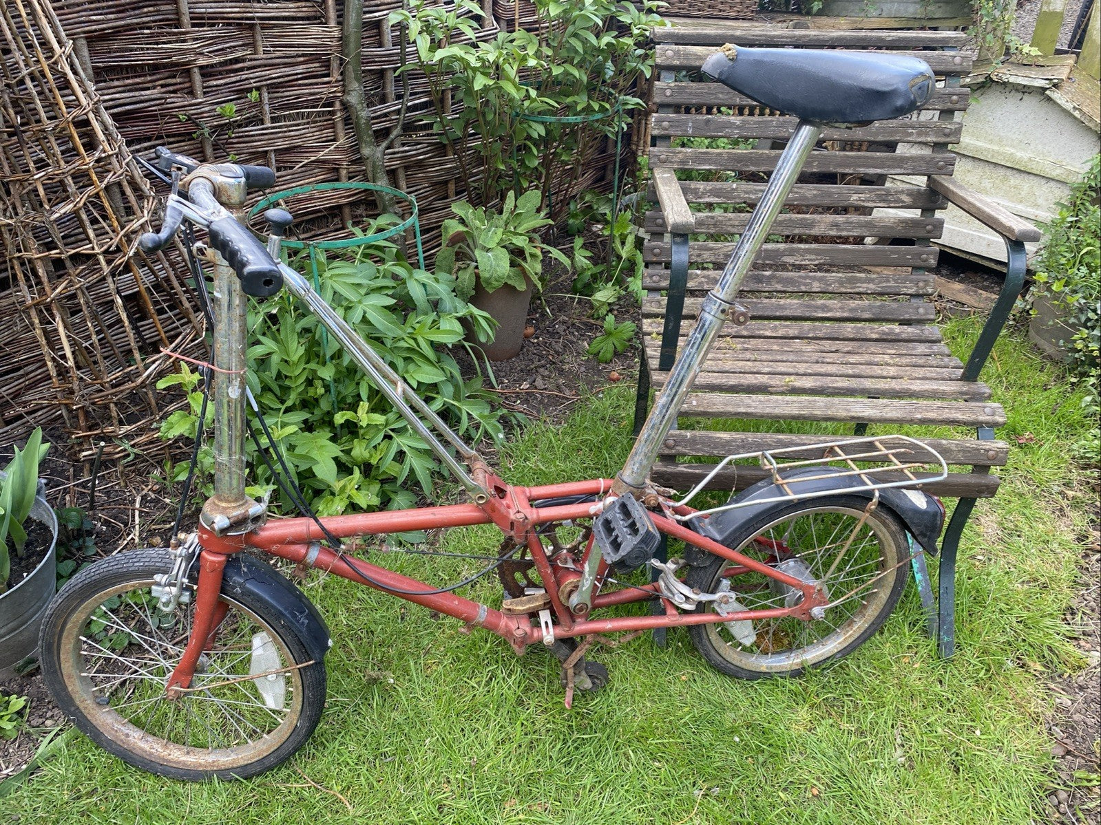 Vintage Dahon Folding Bicycle 3speed For Restoration Barn Find