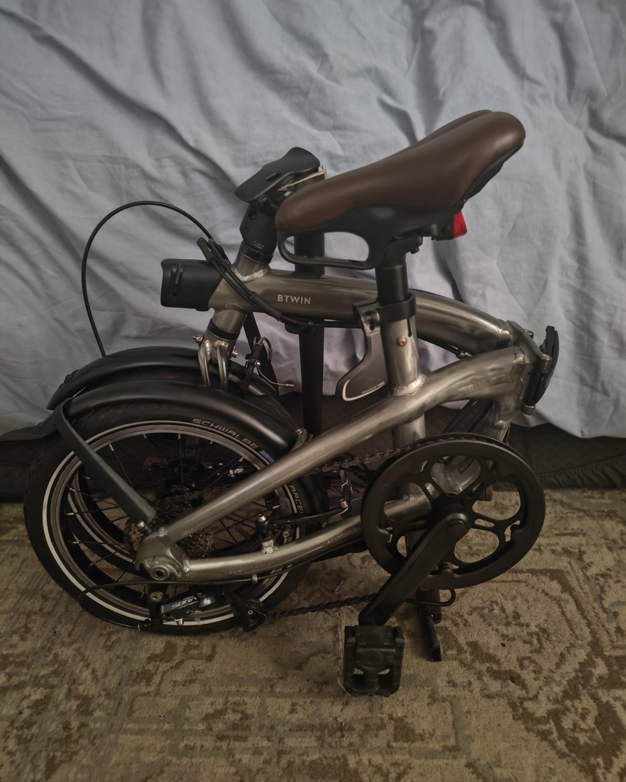 Btwin - Compact Folding Bike lite 1 Second Aluminium Cycle