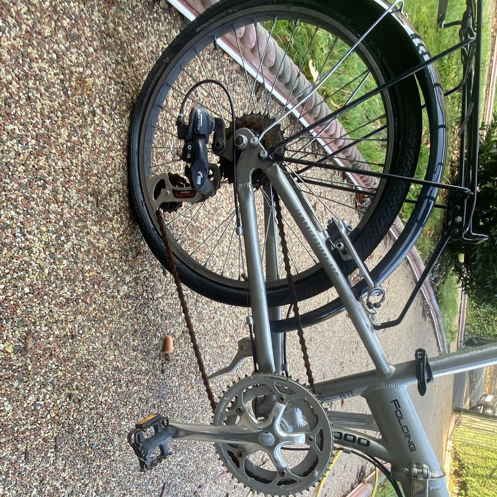 Lombardo Folding Bike – Silver, Good Condition