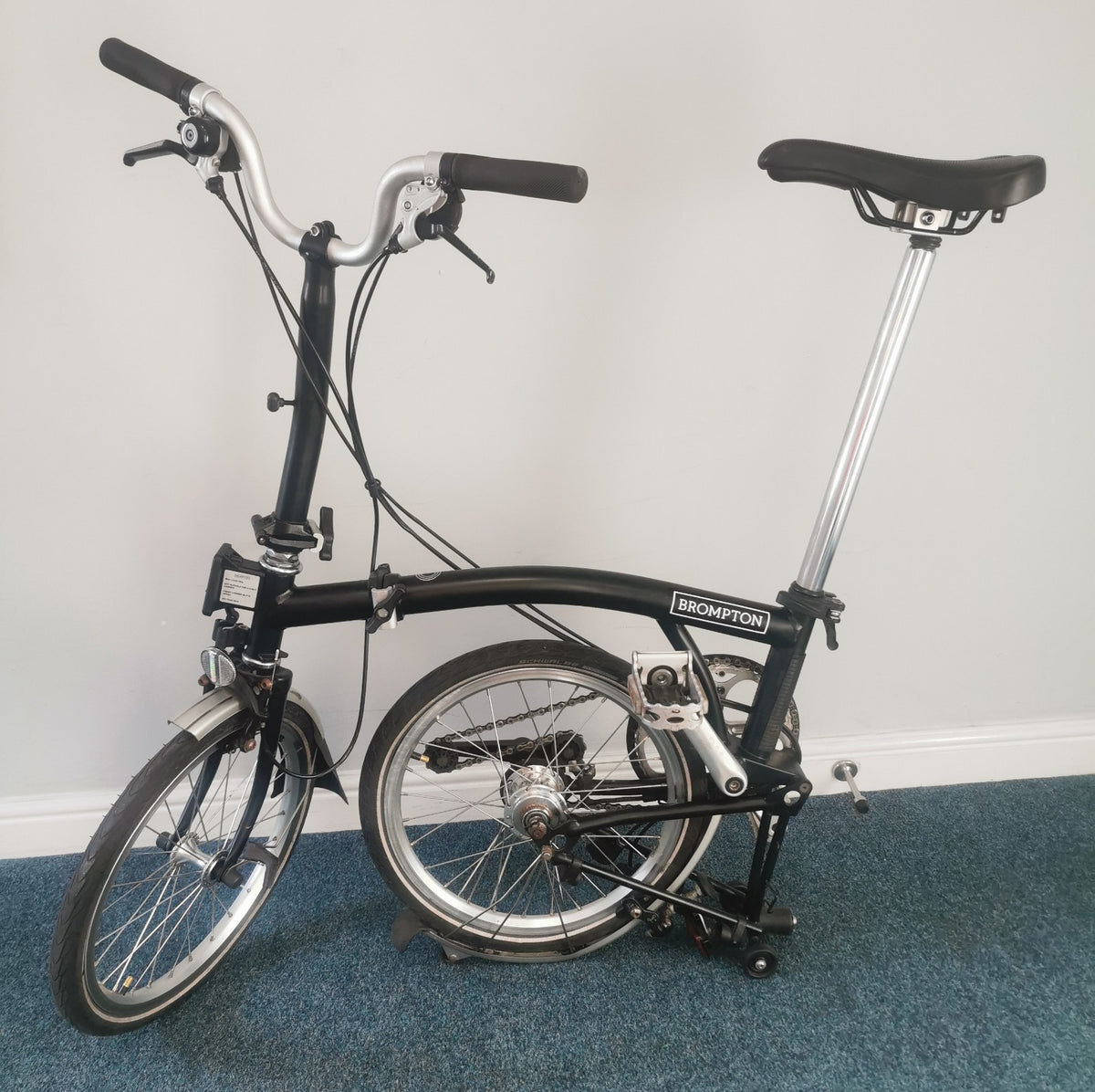 2023 Brompton C Line Explore, 6-speed, Black, High Handlebar
