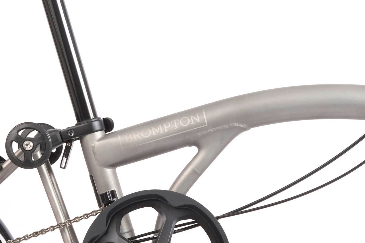 Brompton T Line 12 Speed Folding Bike -Blasted Titanium Ultra-Light RRP £4,996