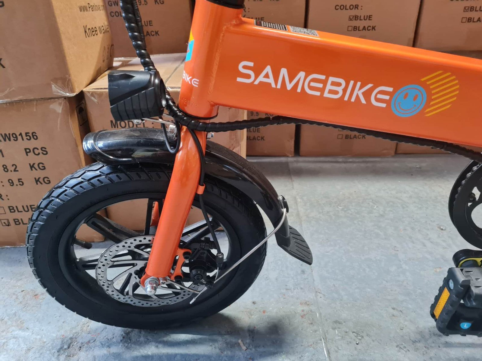 14" All-Terrain Folding bike, 36V 7.8Ah Battery, 25KM/h, Full Disc-U14R Orange