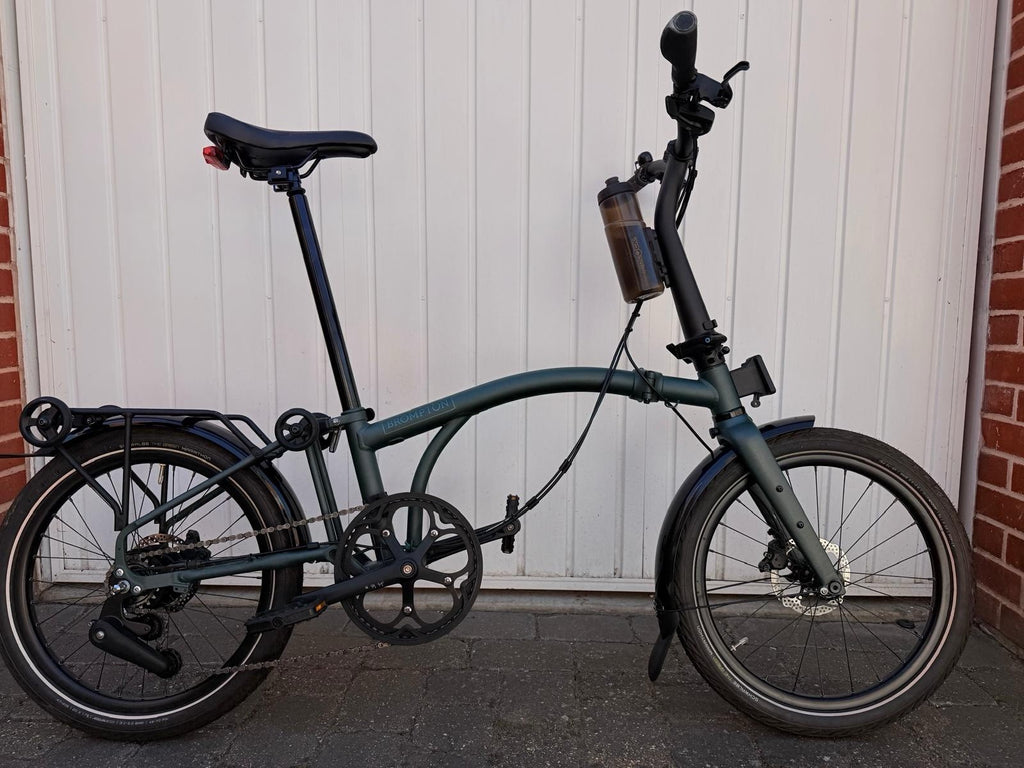Brompton G Line 8-Speed Folding Bike Size Medium Forest Green.  Excellent .