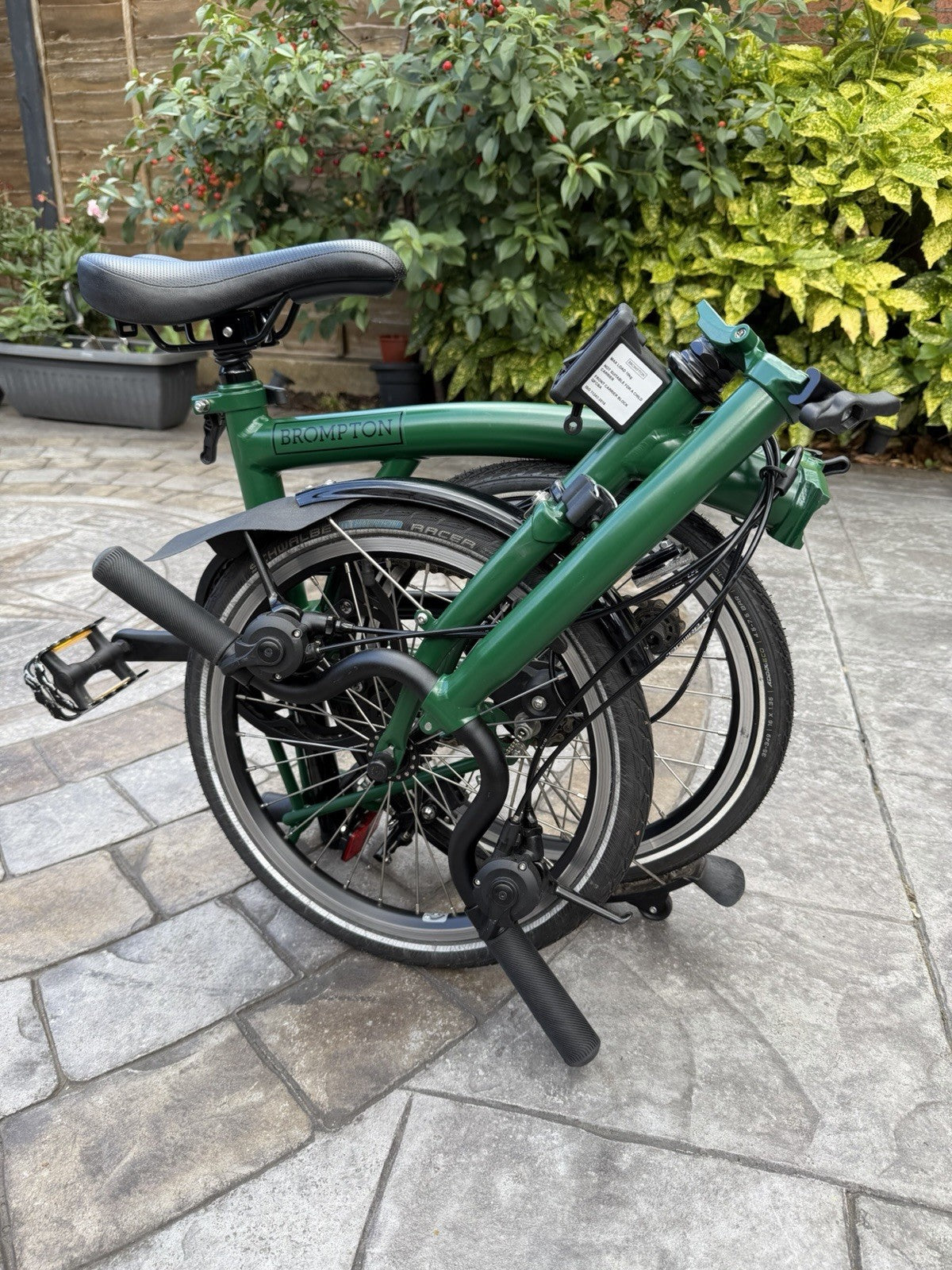 Brompton M6L C Line 6 Speed Folding Bike Green With Original Bag