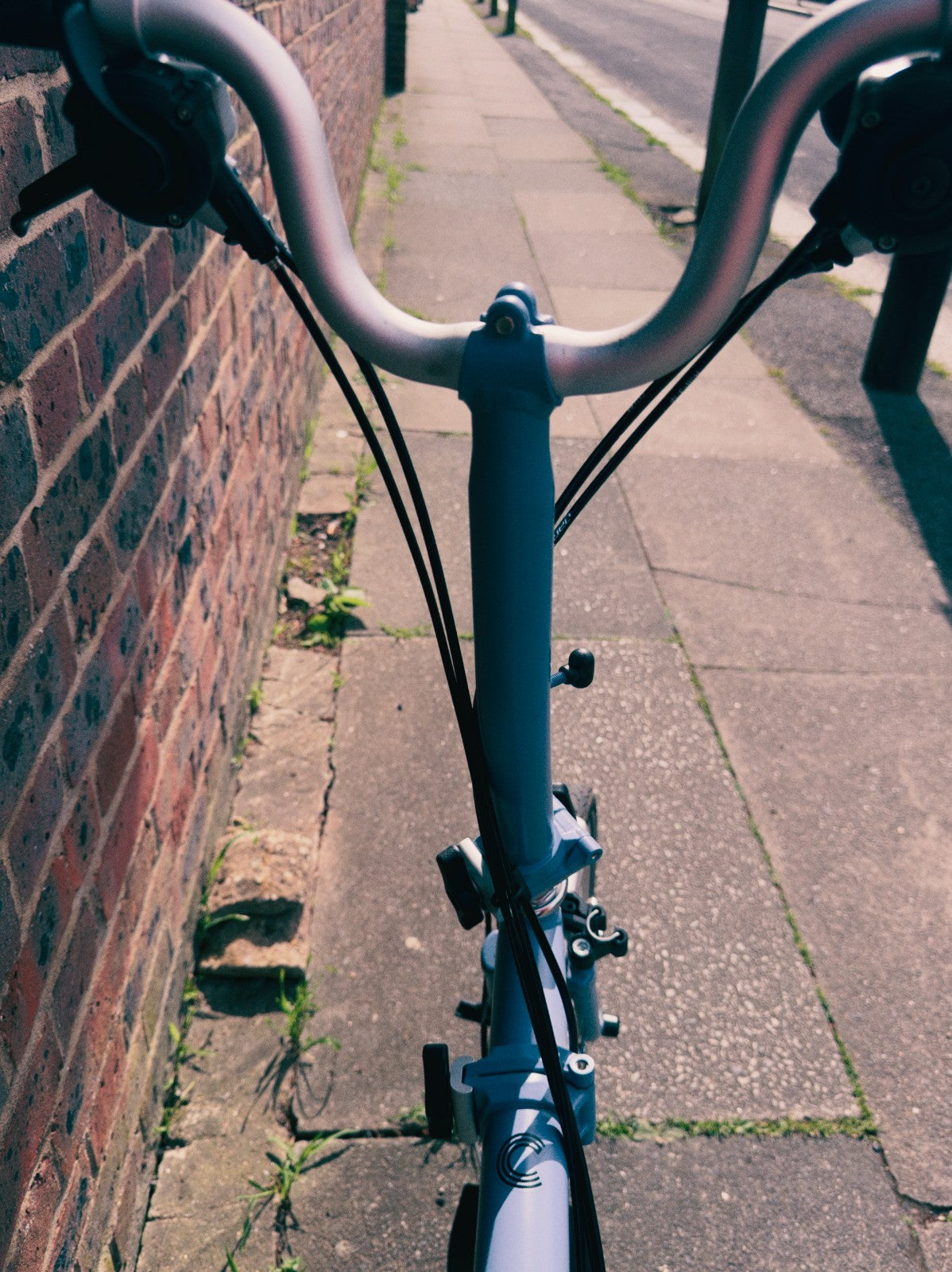 Brompton C Line Explore, 6-Speed, Cloud Blue, Mid Handlebar 22/23
