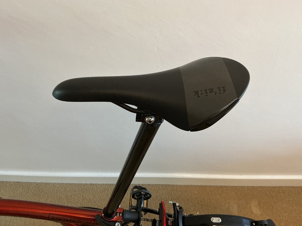 Brompton C Line Flame Red Lacquer low bar 6 speed
