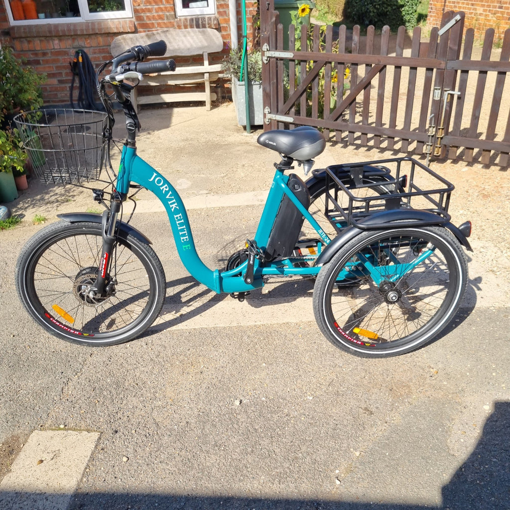 2022 Jorvik Elite Folding E-Tricycle JETE 24"  Wheels. 30 miles from new.