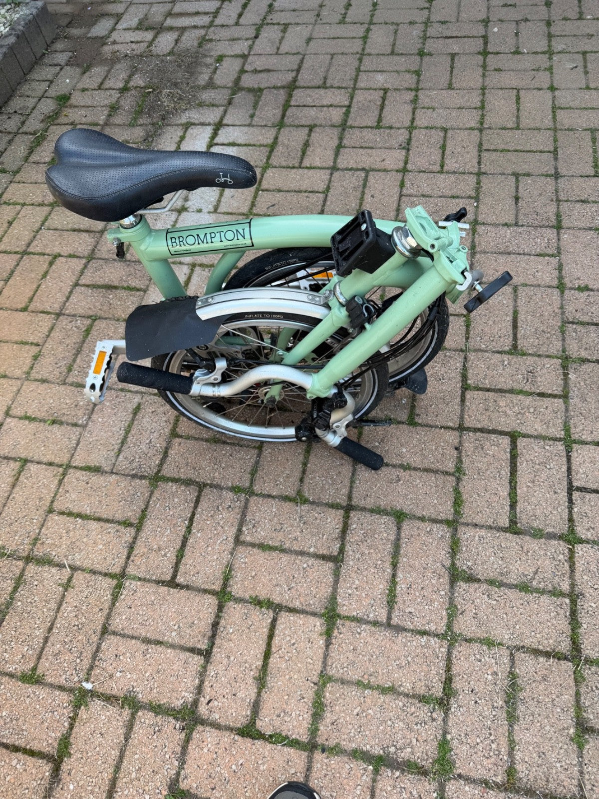 brompton folding bike 6 speed. Light green. Bike not used much