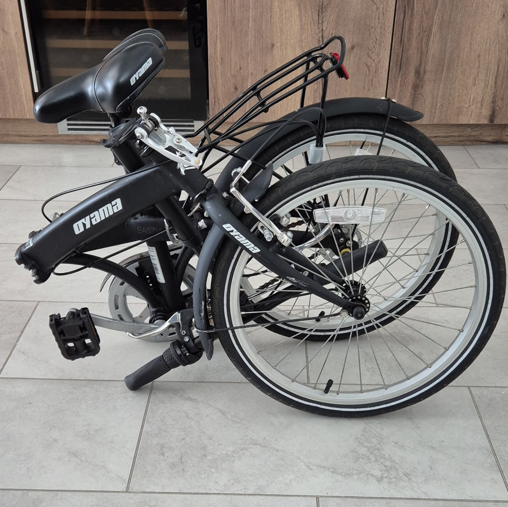 Oyama East Village 20in Folding Bike Shimano 3 Speed Black Folding Bike