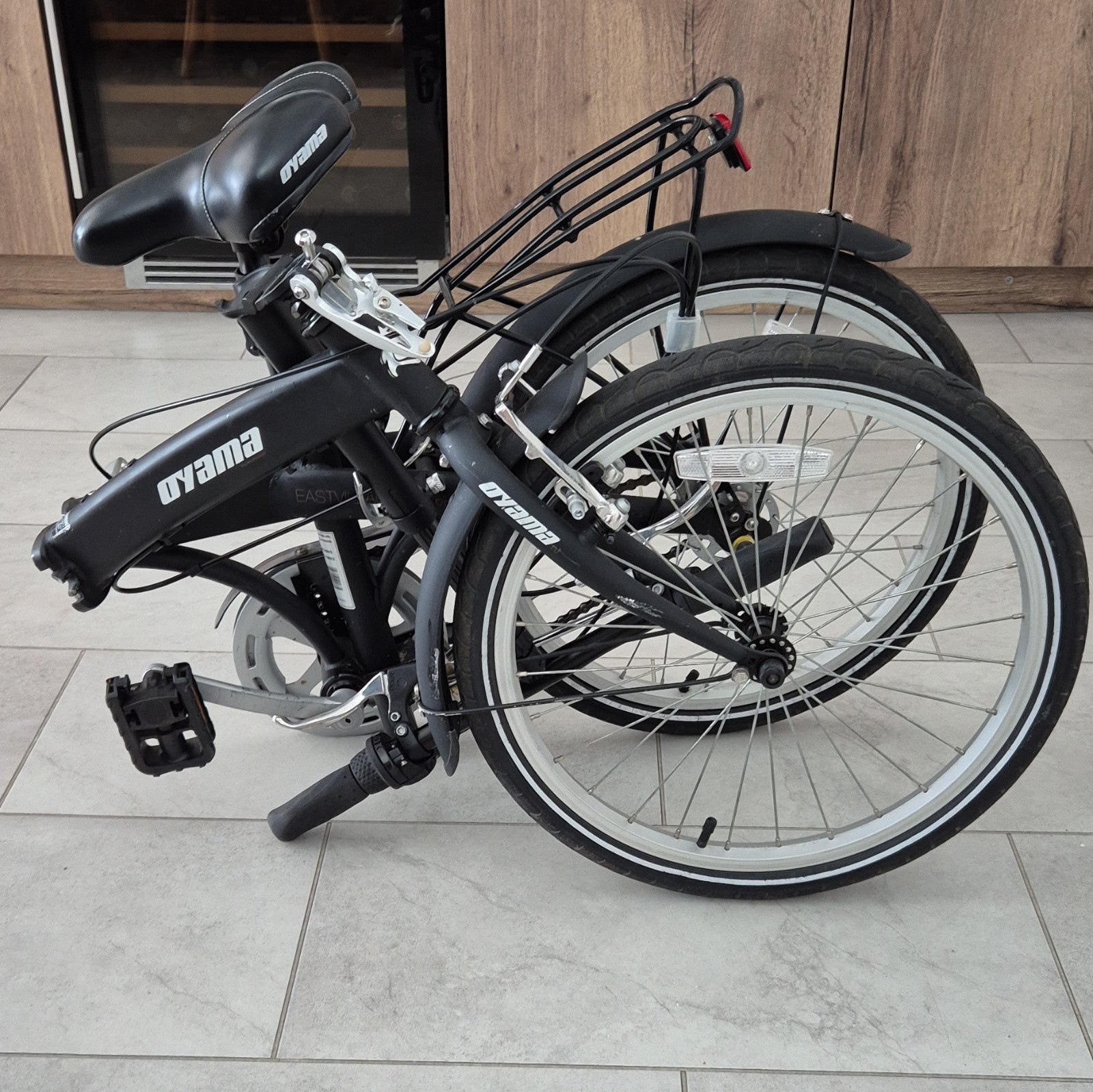 Oyama East Village 20in Folding Bike Shimano 3 Speed Black Folding Bike