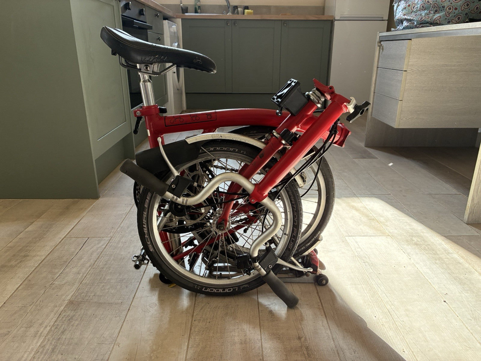 Brompton M3L red in good condition and smooth ride