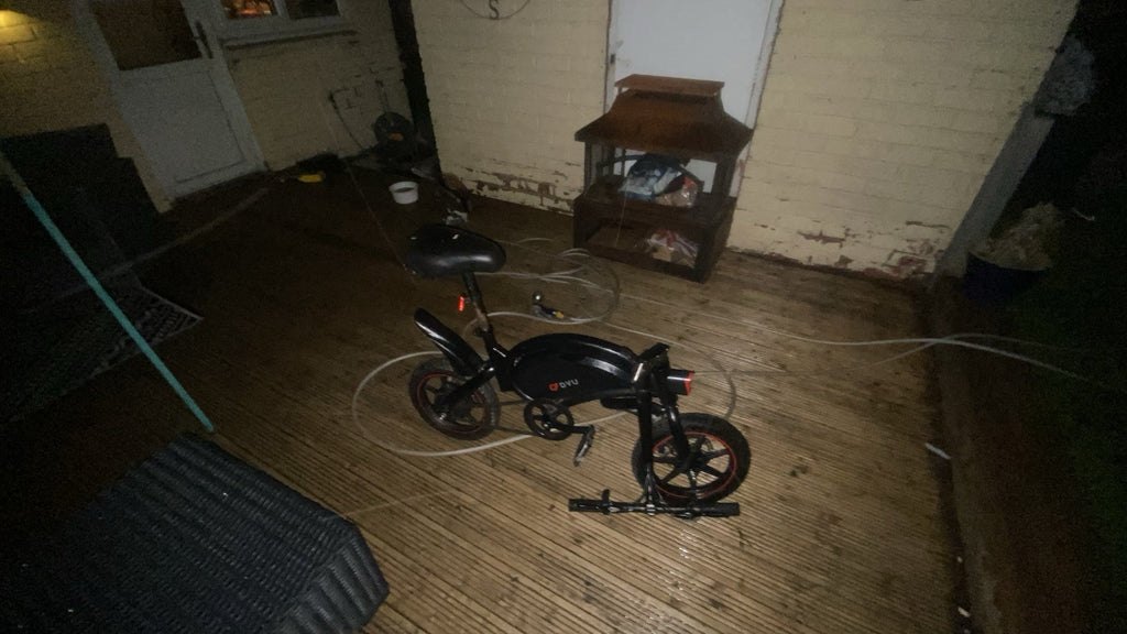 DYU 14in Folding  36V 10Ah 250W Disc Brakes, Lights, Black