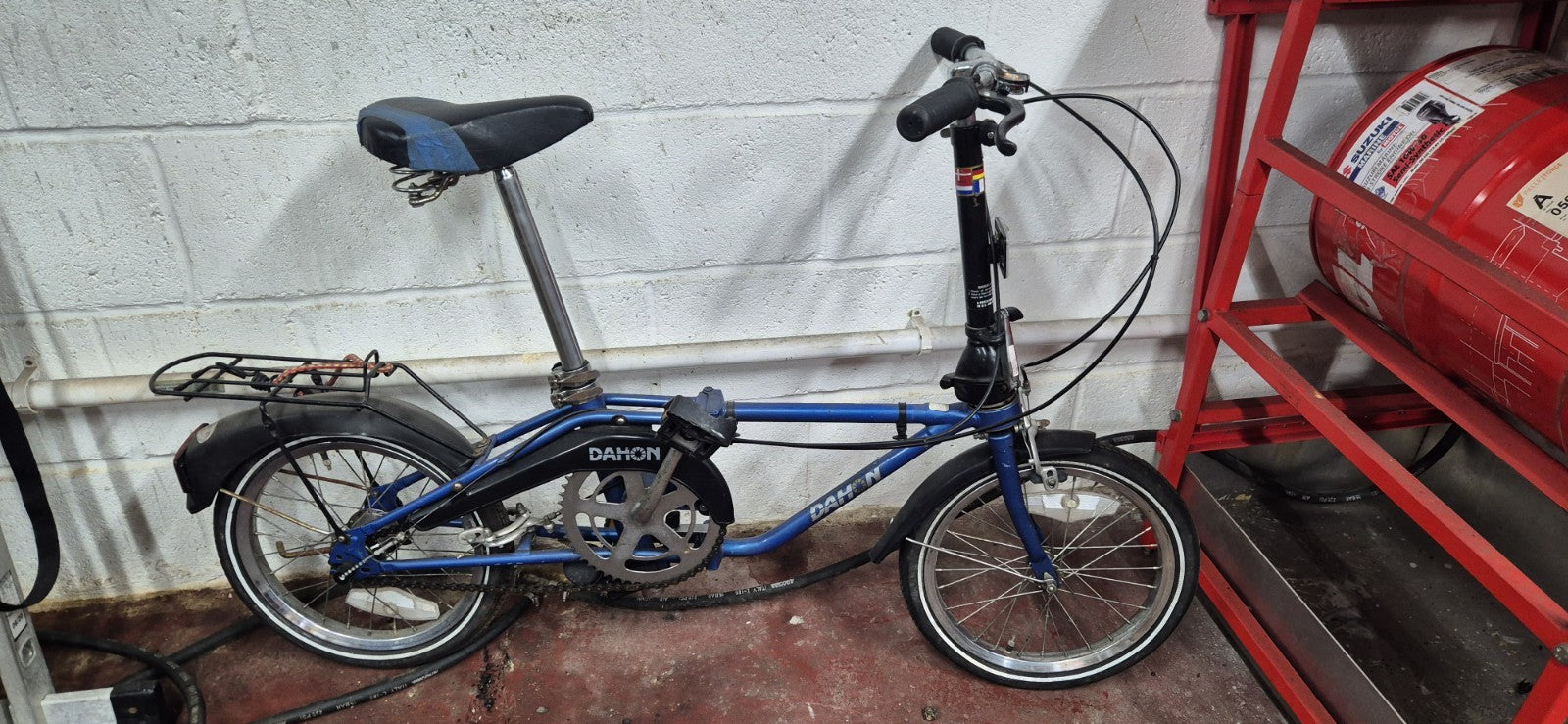 Dahon Vintage Folding Bicycle in blue 3 sturmy archer gears