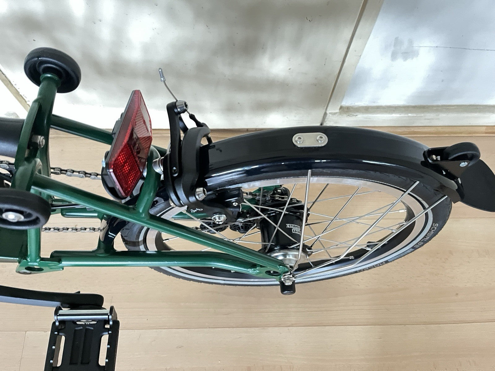 Brompton C Line Explore 6-Speed, 2025, Green, Black Edition, Mid Handlebar, New