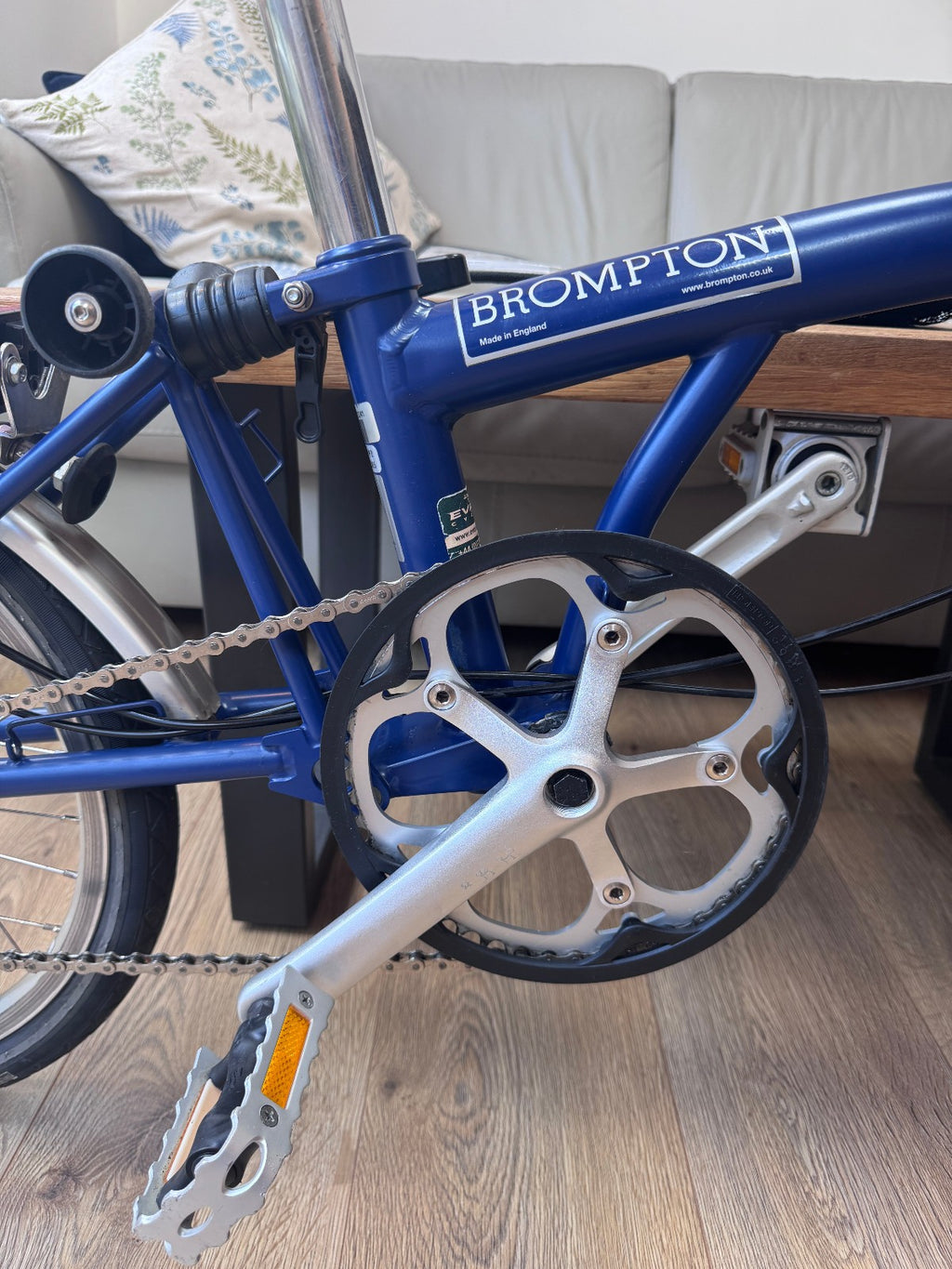 Brompton Folding Bicycle  - Blue - Original Paperwork included - Nice Condition!