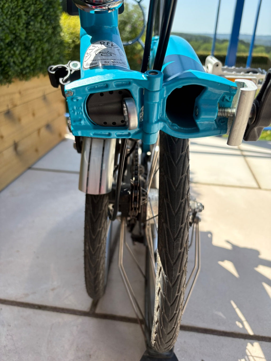 Brompton P6L 2018 6-Speed Folding Bike - Lagoon Blue - Immaculate Condition