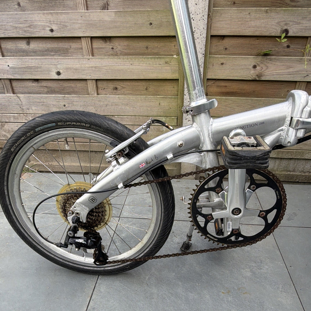 Bickerton Junction 1909 20in Folding Bike 7 Speed Silver Mudguards M Alloy