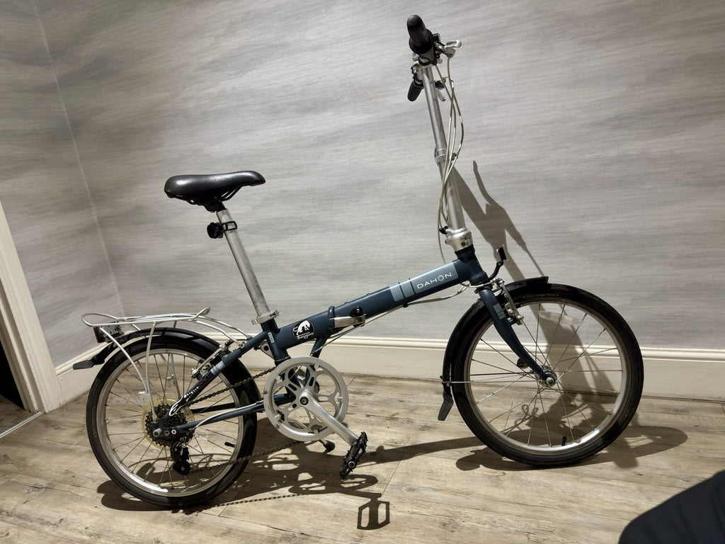 Dahon Horus 20in Folding Bike Blue Rear Rack Mudguards Derailleur Rim Brake