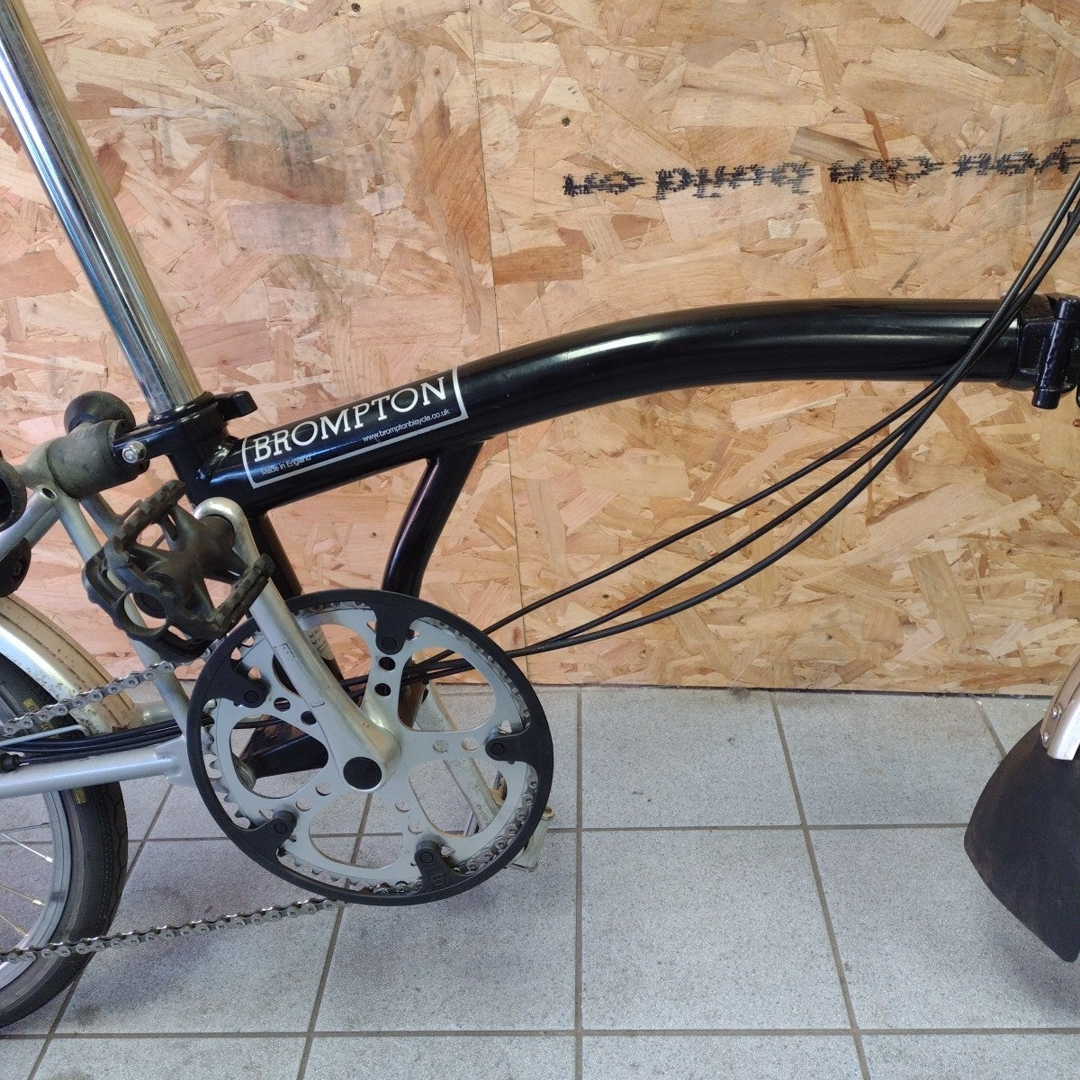 Brompton M6L 2007 Folding Bike Black Serviced Ready To Ride Six-Speed Hub Gear
