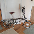 Brompton Folding Bike 2020, Lightweight, 6 Speed, Raw Lacquer & Brooks Saddle