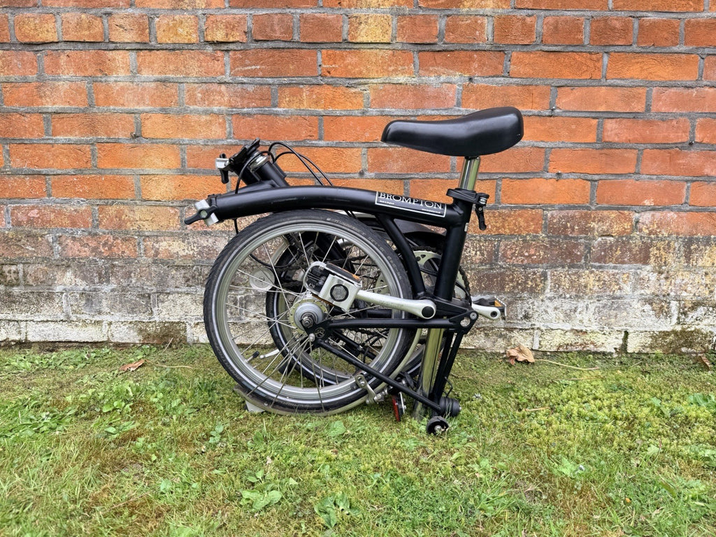 Brompton M3L Black Folding Bike, 3 Speed, Great Condition