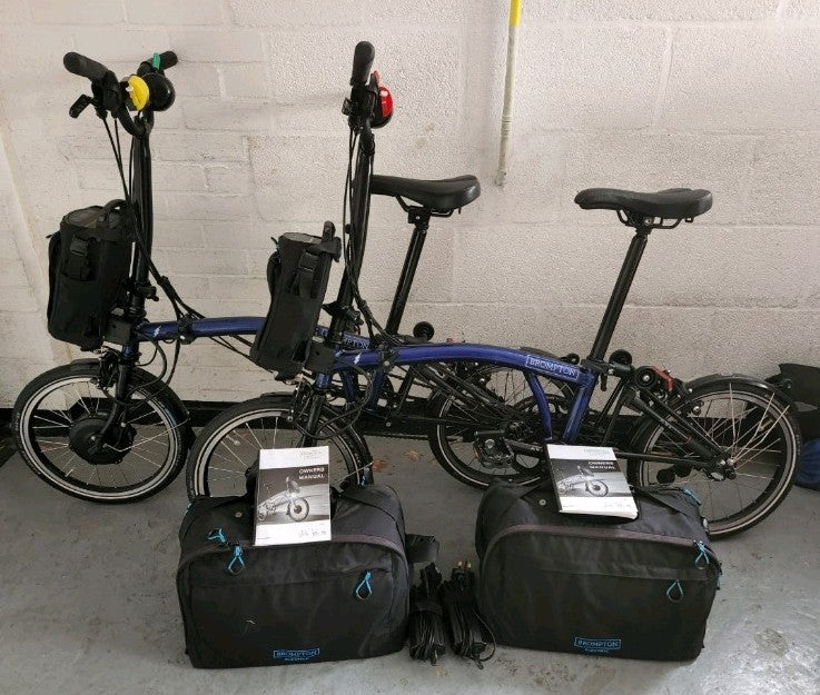 2023 Brompton Electric C Line Explore 6 Speed + Brompton large bag, VGC
