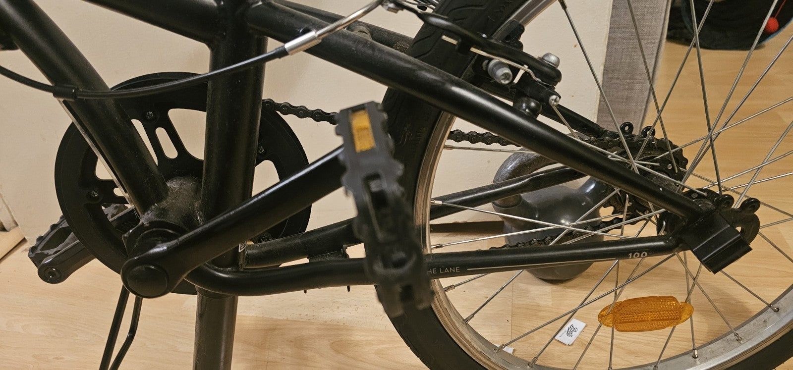 Decathlon Oxylane 100 Folding Commuter Bicycle Black