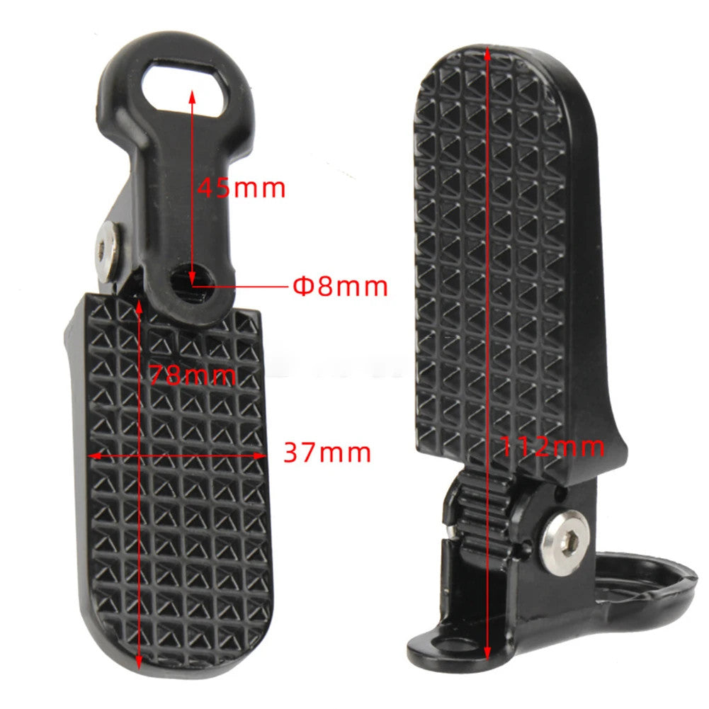 Bicycle Rear Pedal for Electric Bike Foldable Design Aluminum Alloy Material ant