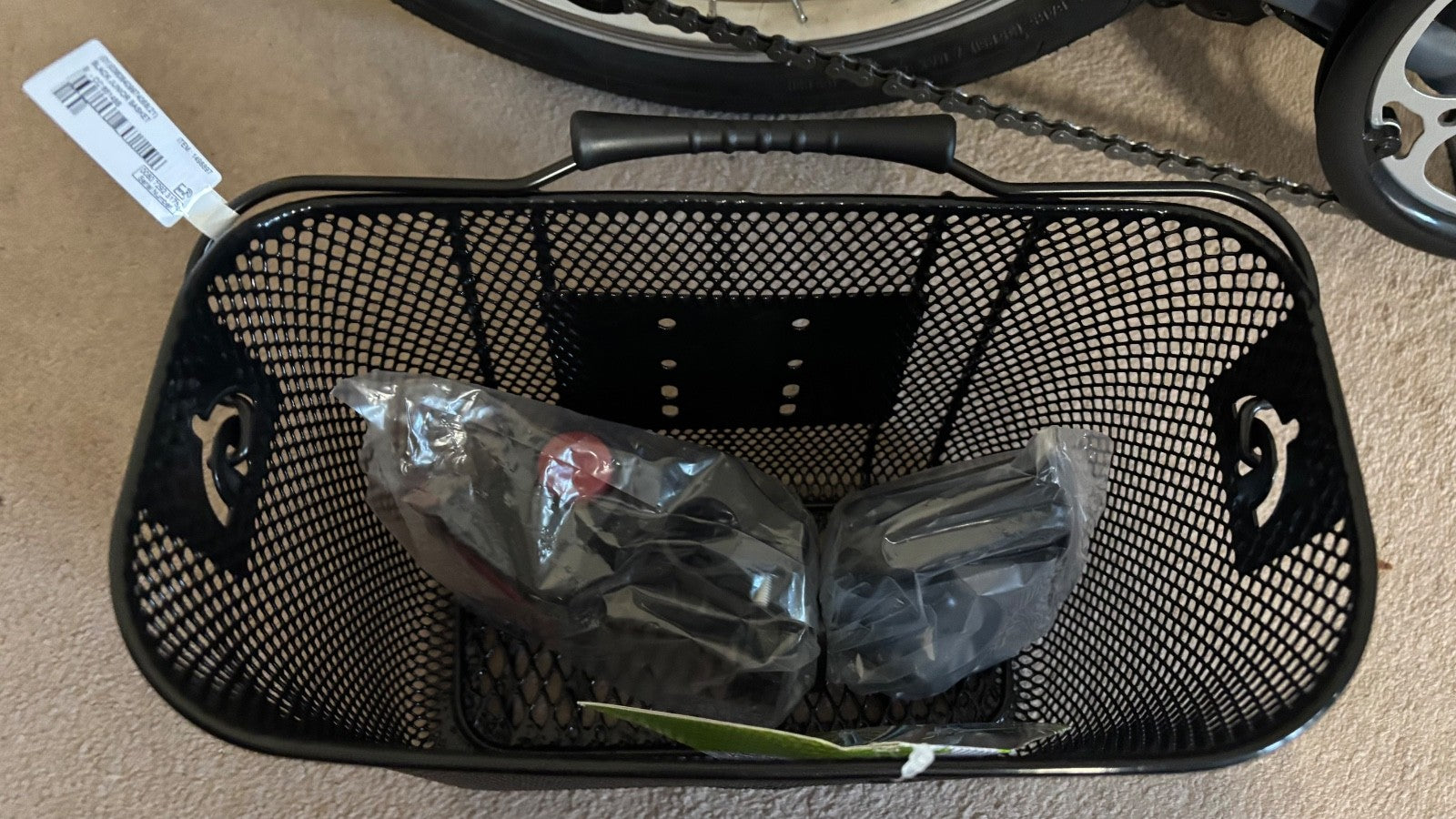 Decathlon B'Twin Folding Bike, with accessories