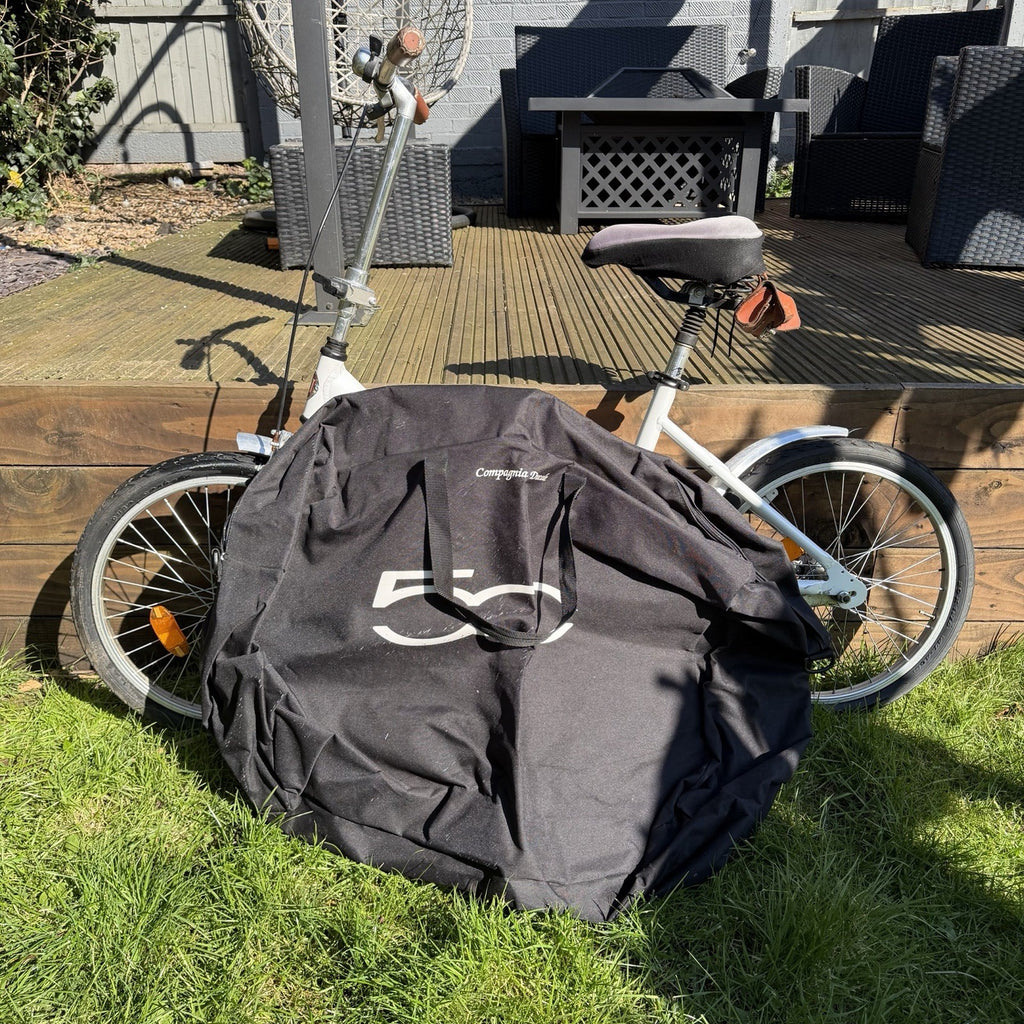 FIAT 500 Foldable Bicycle & Carry Bag White