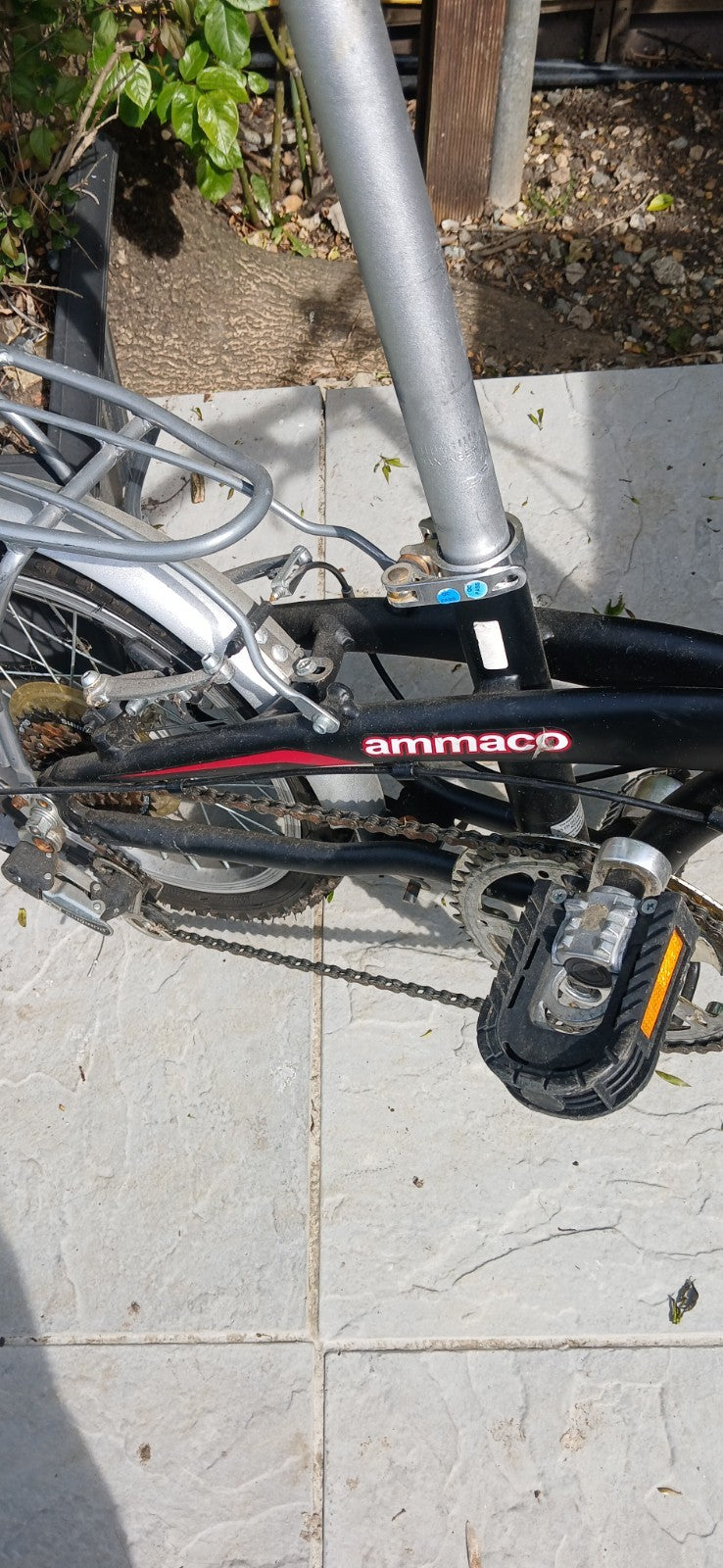 Ammaco Pakka Lite 20 Inch Wheel 6 Speed Alloy Folding Bike Silver