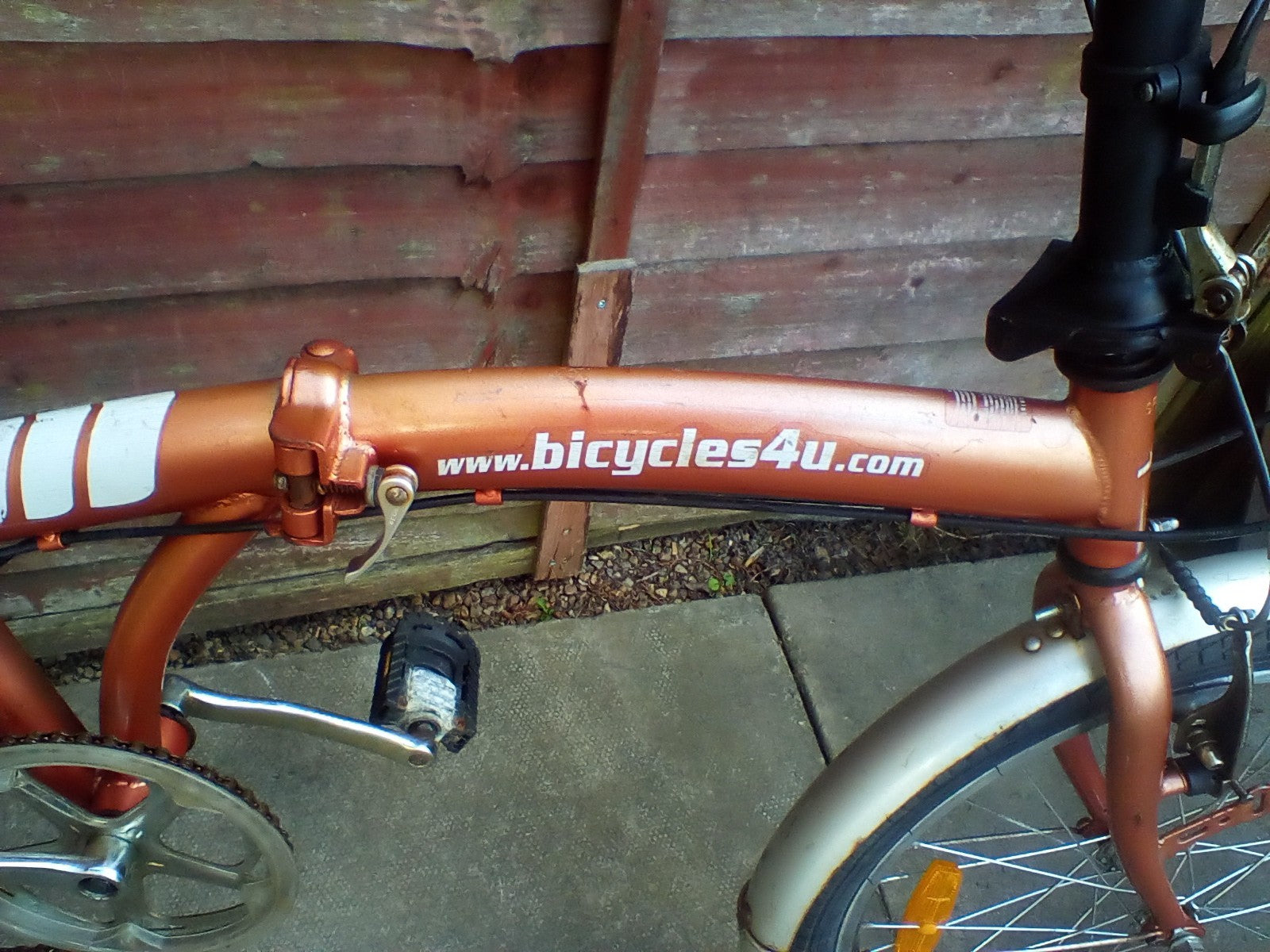 bicycle used folding bike 20 in wheels 6 gears