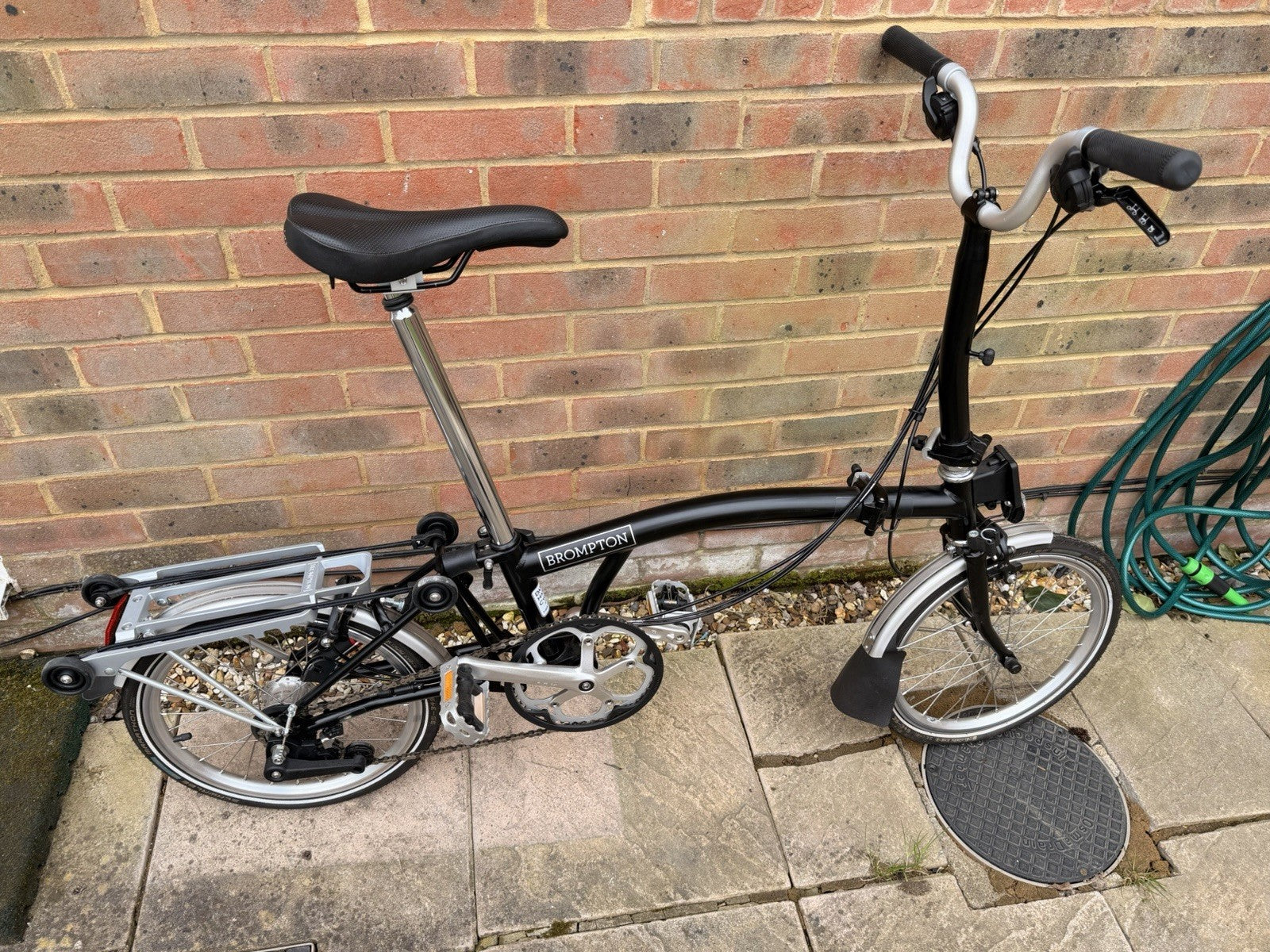 Brompton Folding Bike 3-Speed, Black