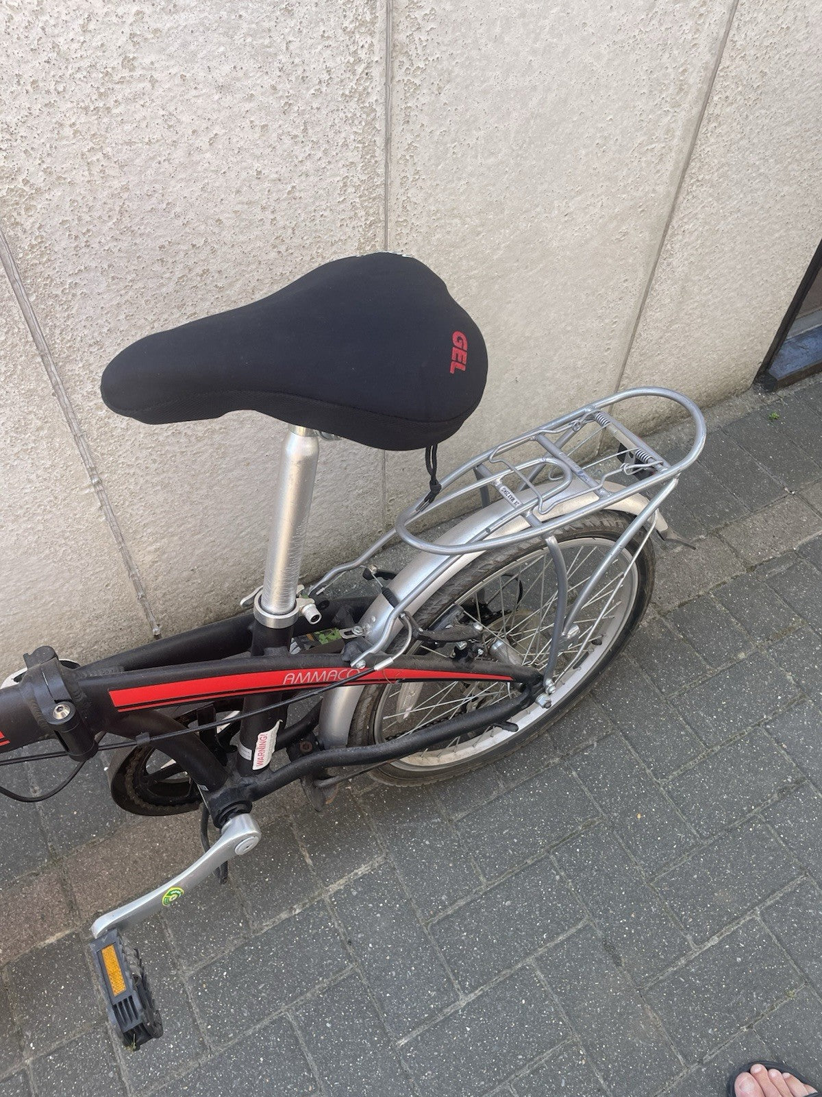 Ammaco Pakka Lite 20" Folding Bike Black