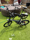 Two B'TWIN Tilt 500 Folding Bike 7 speed Mudguards Kickstand. £150 each