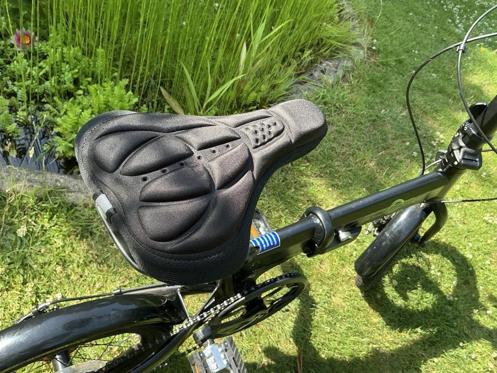 Ecosmo Folding Bicycle Black 16 Wheel with Carry Case Excellent Condition
