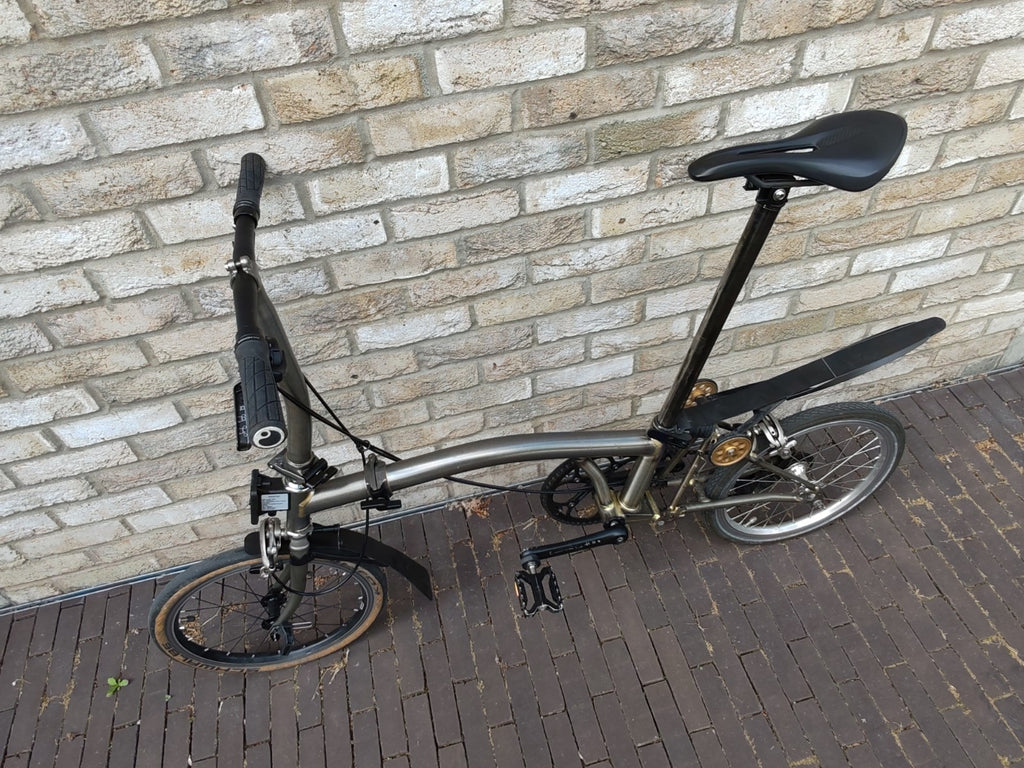 Brompton S2L Raw Lacquer 2 Speed Lightweight Upgraded Folding Bike